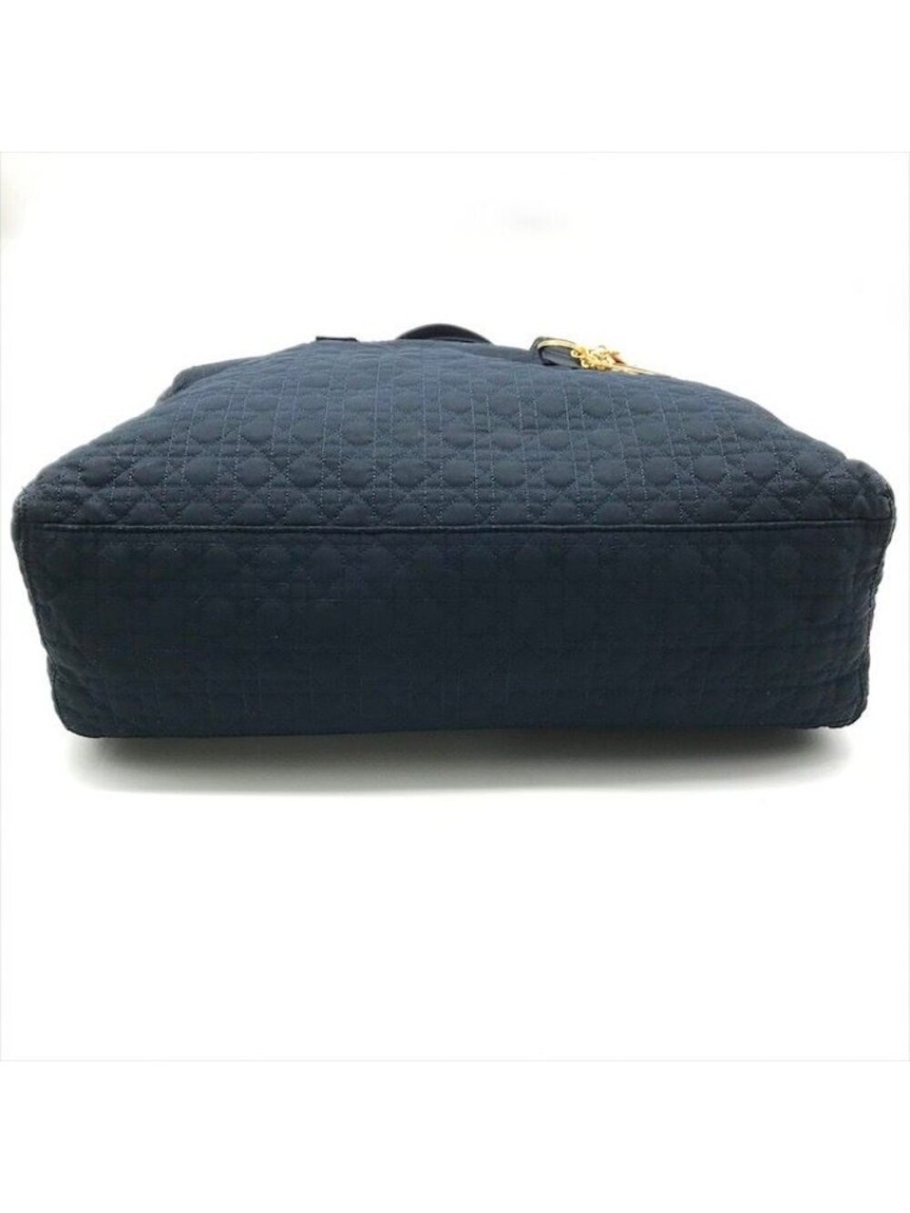 Dior Cannage Nylon Tote Boston Bag Navy - Picture 3 of 10
